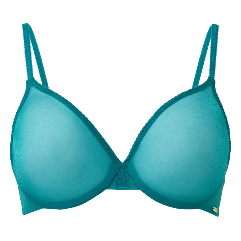 Gossard Glossies Sheer Molded Bra Emerald